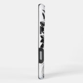 羽を飾ったインディアンの猛将兵 iPhoneケース (右側面)