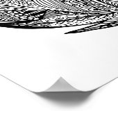 羽インスパイアのスケッチ2 ポスター (角)