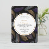 羽エレガント根招待状 招待状 (スタンド正面)