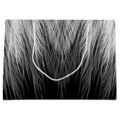 羽エレガント毛模様 ラージペーパーバッグ (正面)