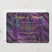 羽エレガント状結婚式招待状 招待状 (正面)