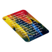 羽カラフルとインスパイアアパッチ賛美の マグネット (右側)