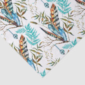 羽カラフルとシダ 薄葉紙 (詳細)