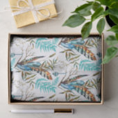 羽カラフルとシダ 薄葉紙 (ギフト)