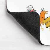 羽カラフルの鳥 マウスパッド (コーナー)