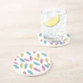 羽カラフル形 コースター (側面)