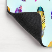 羽カラフル形 マウスパッド (コーナー)