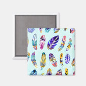 羽カラフル形 マグネット (正面/裏面)