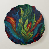 羽カラフル形 ラウンドクッション (裏面)