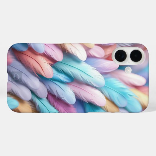 羽カラフル根 Case-Mate iPhoneケース (裏面 (横))