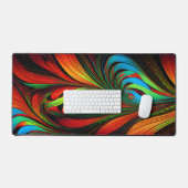 羽カラフル状フラクタル デスクマット (キーボード&マウス)