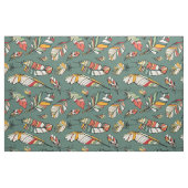 羽カラフル継ぎ目パターン ファブリック (ヤード)