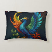 羽カラフル鳥 アクセントクッション (裏面)
