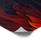 羽カラフル鳥 ポスター (角)