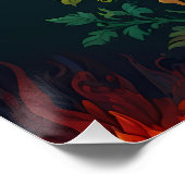 羽カラフル鳥 ポスター (コーナー)