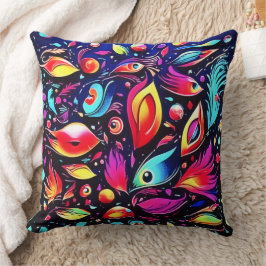 羽サイケデリック夢 クッション