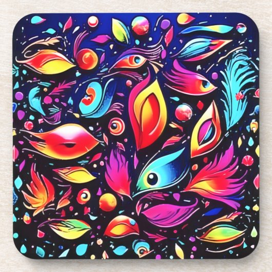 羽サイケデリック夢 コースター (正面)