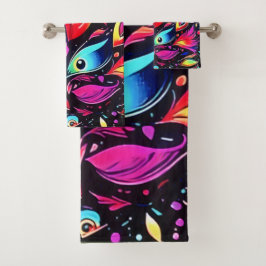 羽サイケデリック夢 バスタオルセット