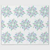 羽サイケデリック根 ラッピングペーパー (フラット)