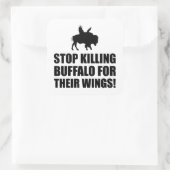 羽ストップ牛の殺害 スクエアシール (バッグ)