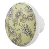 羽パターン セラミックノブ (右)