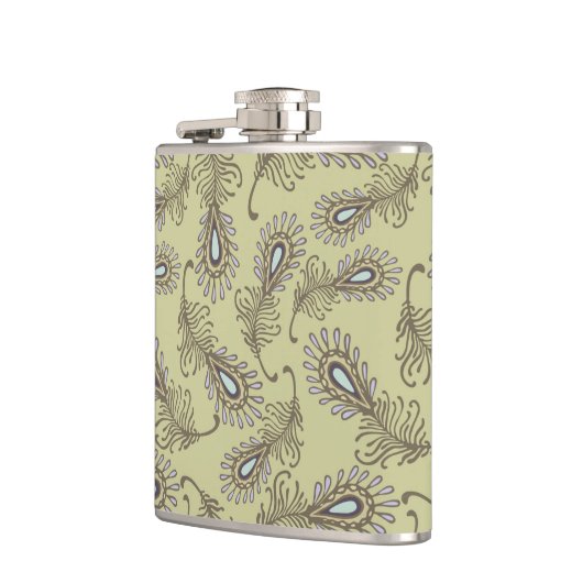 羽パターン フラスク (左)