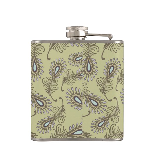 羽パターン フラスク (裏面)