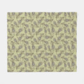 羽パターン フリースブランケット (正面(横))