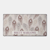 羽パーソナライズされた形 デスクマット (正面)