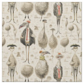 羽ファンシー付け： Whimsy Ostrich ファブリック (クローズアップ)