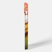 羽ブルーオレンジパープル Case-Mate iPhoneケース (裏面 / 左)