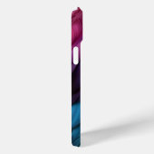 羽ブルーオレンジパープル Case-Mate iPhoneケース (裏面 / 右)