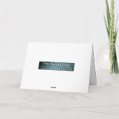 羽ペン ありがとう グリーティングカード サンキューカード (裏面)