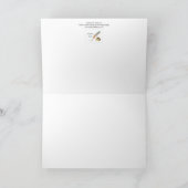 羽ペン ありがとう グリーティングカード サンキューカード (内部)