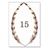 羽付きテー縁どブル・カード テーブルナンバー (裏面)