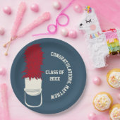 羽付きマーチングバンドカスタム帽子パーティー ペーパープレート (パーティー)