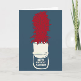 羽付きマーチングバンドハッパーソナライズされたト カード