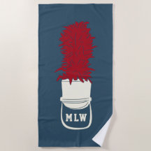 羽付きマーチングバンドモノグラムの帽子