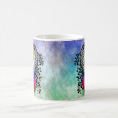 羽付きレインボリボン コーヒーマグカップ (中央)