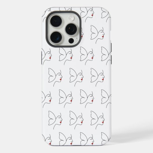 羽化 - 隠れた蝶 iPhoneケース (裏面)