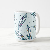 羽及び点のマグ コーヒーマグカップ (正面右)