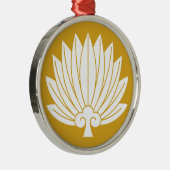 羽団扇 メタルオーナメント (右)