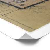 羽子板とシャトルコックの勉強, c.1871 (chal ポスター (角)