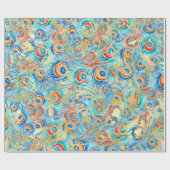 羽孔雀 ラッピングペーパー (フラット)