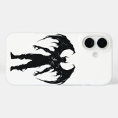 羽根のあるデーモンのシルエット Case-Mate iPhoneケース (裏面 (横))