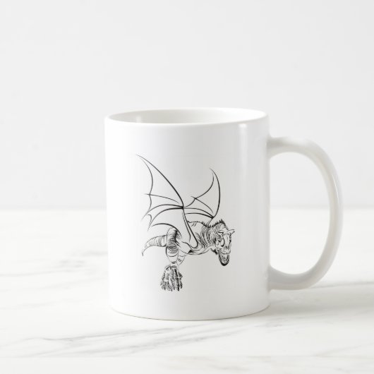 羽根のある猛禽 / 部族 コーヒーマグカップ (右)