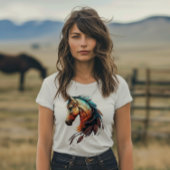 羽根のある美しい馬 Tシャツ