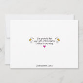 羽根の鳥_フラットカード7"x5" (裏面)