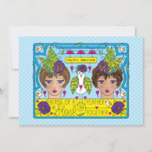 羽根の鳥_フラットカード7"x5"