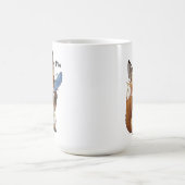 羽根を持つ愛らしい狐 コーヒーマグカップ (中央)